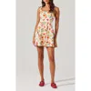 Astr The Label Tinesha Tie Strap Cotton Mini Sundress In White