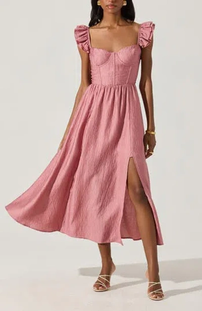Astr The Label Wedelia Fit & Flare Dress In Pink