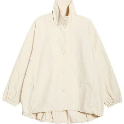 Astr The Label Yareli Oversize Funnel Neck Jacket In White