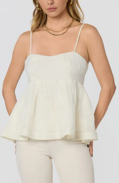 Astr The Label Zoe Babydoll Top In White