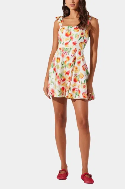 ASTR TINESHA DRESS IN YELLOW PEACH