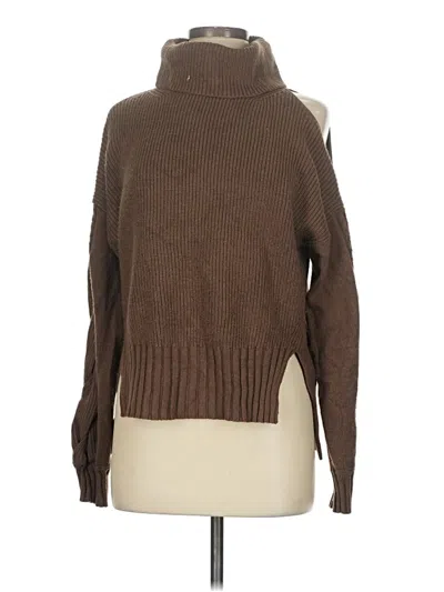 Pre-owned Astr Turtleneck Sweater In Brown