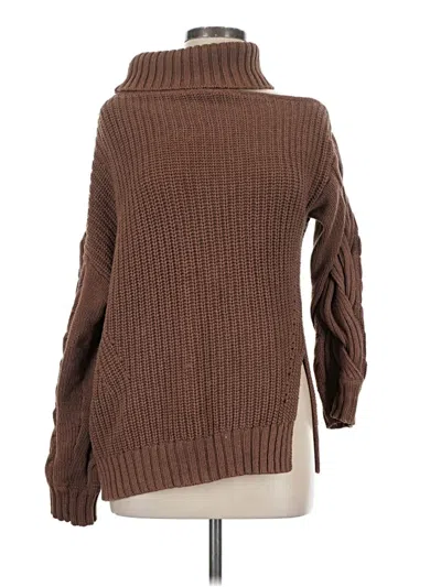 Pre-owned Astr Turtleneck Sweater In Brown