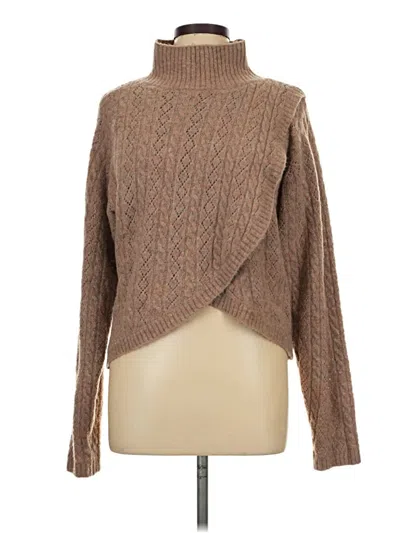 Pre-owned Astr Turtleneck Sweater In Brown
