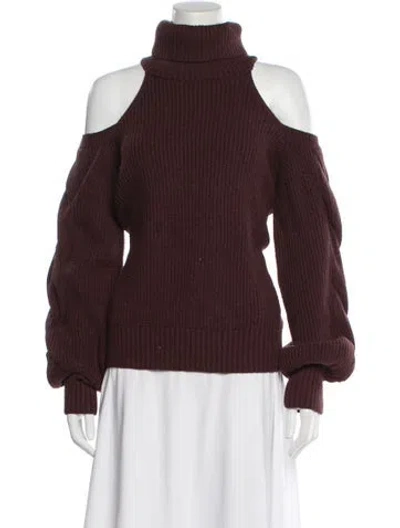Pre-owned Astr Turtleneck Sweater In Brown