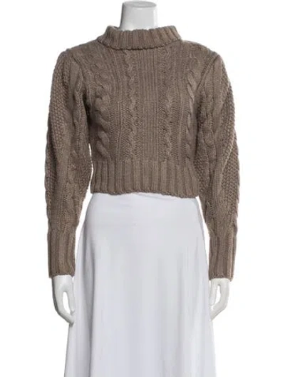 Pre-owned Astr Turtleneck Sweater In Brown