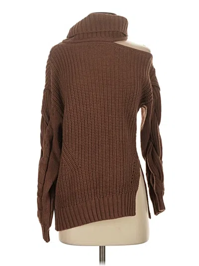 Pre-owned Astr Turtleneck Sweater In Brown