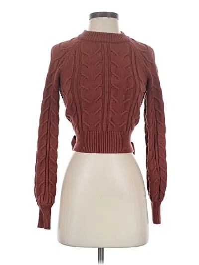 Pre-owned Astr Turtleneck Sweater In Burgundy