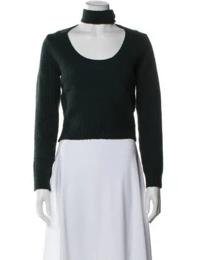 Pre-owned Astr Turtleneck Sweater In Green