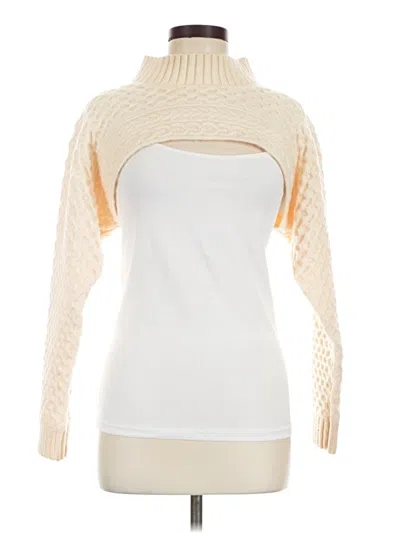 Pre-owned Astr Turtleneck Sweater In Ivory