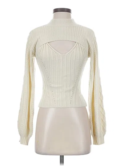 Pre-owned Astr Turtleneck Sweater In Ivory