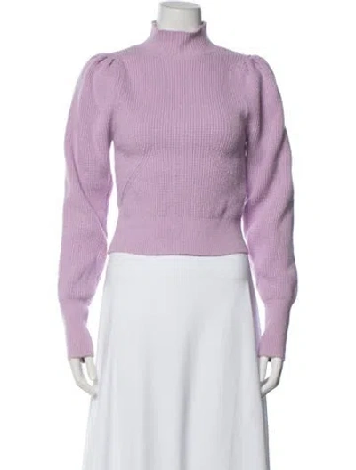 Pre-owned Astr Turtleneck Sweater In Purple