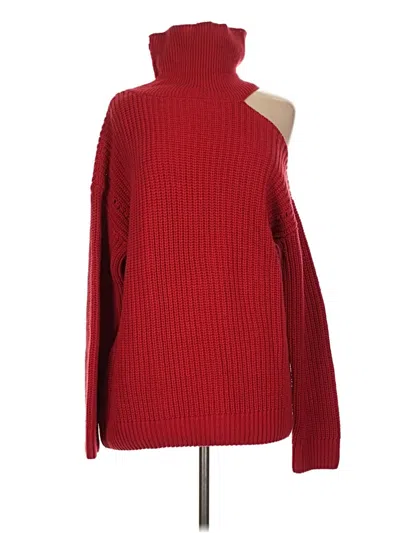 Pre-owned Astr Turtleneck Sweater In Red