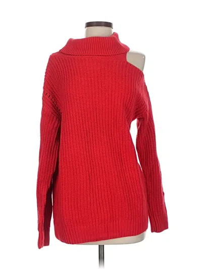 Pre-owned Astr Turtleneck Sweater In Red