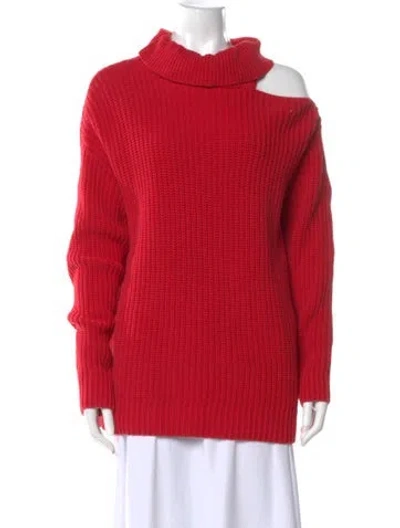 Pre-owned Astr Turtleneck Sweater In Red