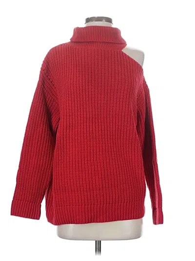 Pre-owned Astr Turtleneck Sweater In Red