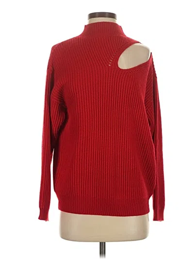 Pre-owned Astr Turtleneck Sweater In Red