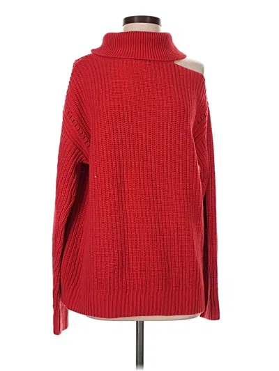 Pre-owned Astr Turtleneck Sweater In Red