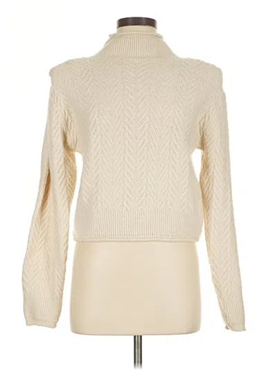Pre-owned Astr Turtleneck Sweater In White