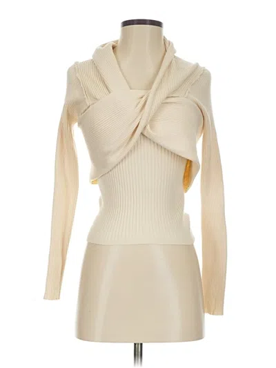 Pre-owned Astr Turtleneck Sweater In White