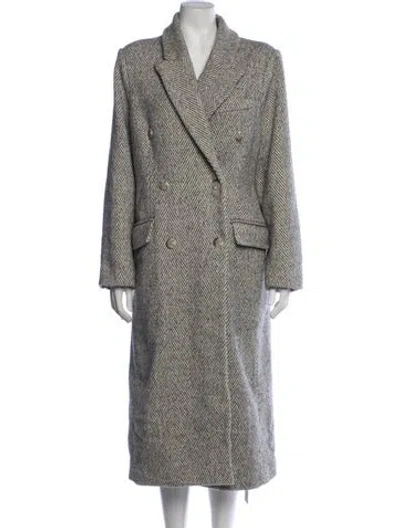 Pre-owned Astr Tweed Pattern Coat In Grey