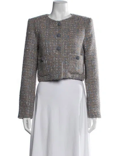 Pre-owned Astr Tweed Pattern Jacket In Multicolor