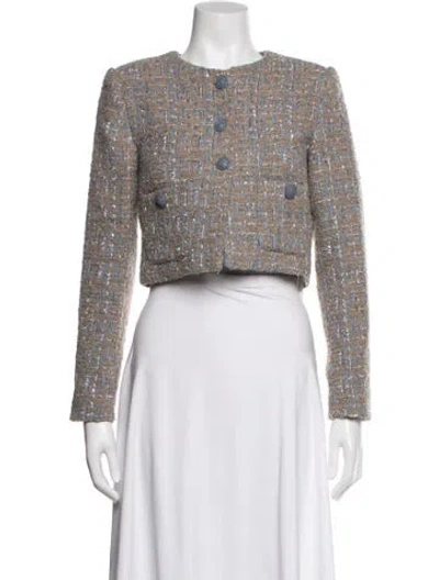 Pre-owned Astr Tweed Pattern Jacket In Multicolor
