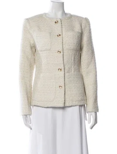 Pre-owned Astr Tweed Pattern Jacket In Neutral