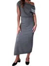 Astr Val Sweater Dress In Grey In Grey