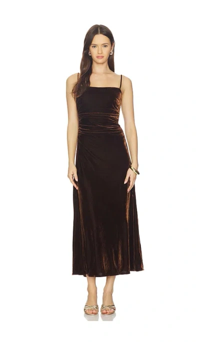 Astr Valery Dress In Brown