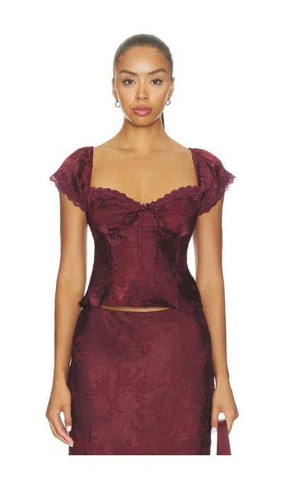 Astr Vanessa Top In Mulberry