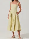 Astr The Label Vinya Cotton Dress In Yellow