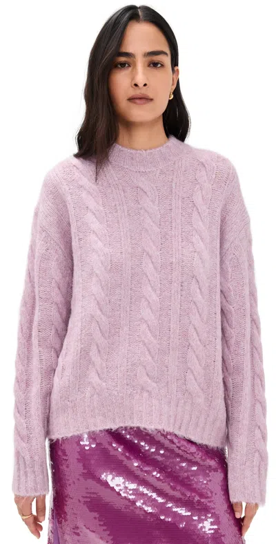 Astr Violetta Sweater Lavender In Purple