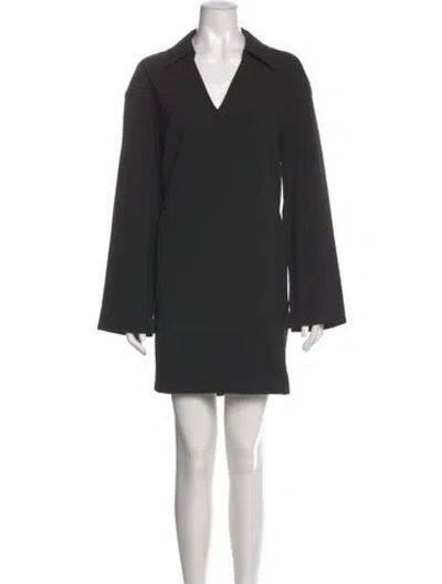 Pre-owned Astr V-neck Mini Dress W/ Tags In Gray