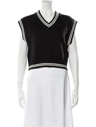 Pre-owned Astr V-neck Sweater In Black