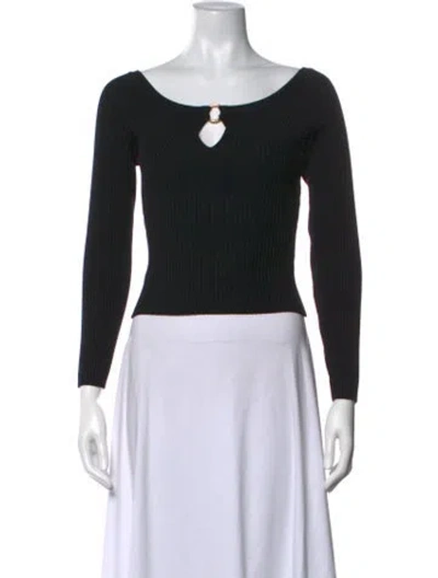 Pre-owned Astr V-neck Sweater In Black
