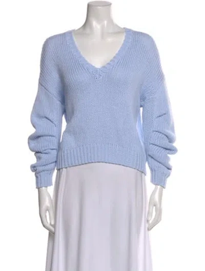 Pre-owned Astr V-neck Sweater In Blue