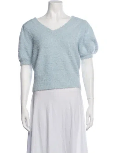 Pre-owned Astr V-neck Sweater In Blue