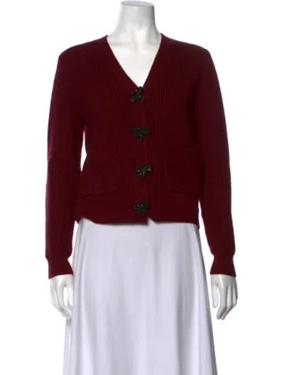 Pre-owned Astr V-neck Sweater In Brown