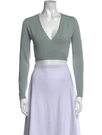 Pre-owned Astr V-neck Sweater In Gray