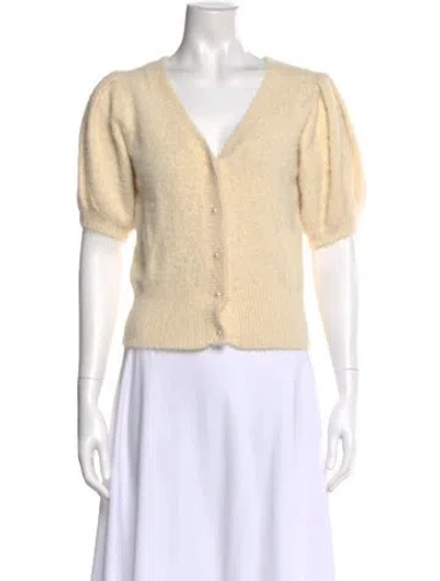 Pre-owned Astr V-neck Sweater In Neutral