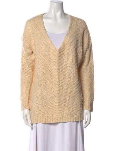 Pre-owned Astr V-neck Sweater In Neutral
