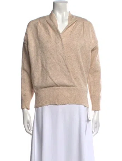 Pre-owned Astr V-neck Sweater In Neutral