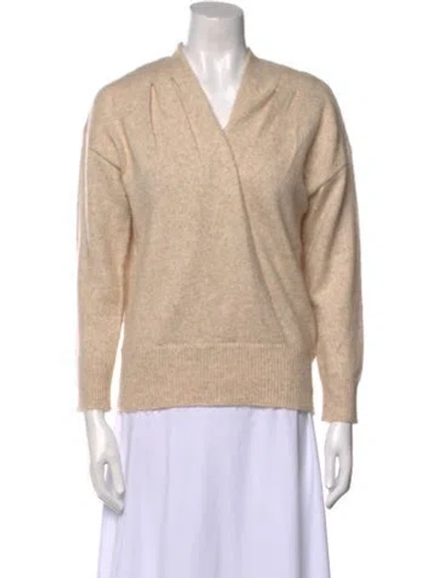 Pre-owned Astr V-neck Sweater In Neutral