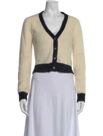 Pre-owned Astr V-neck Sweater In Neutral