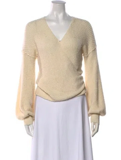 Pre-owned Astr V-neck Sweater In Neutrals