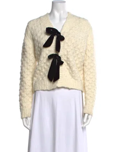 Pre-owned Astr V-neck Sweater In Neutrals