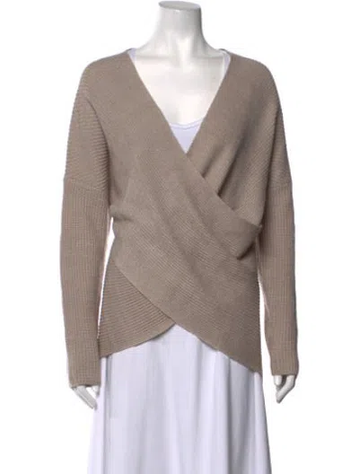 Pre-owned Astr V-neck Sweater In Neutrals