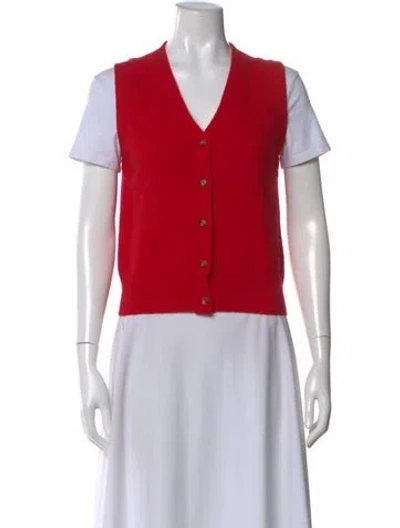 Pre-owned Astr V-neck Sweater In Red