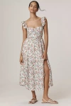 Astr The Label Wedelia Floral Print A-line Dress In Beige